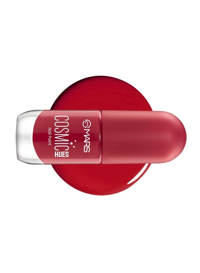 MARS Cosmic Hues Nail Paint (10.0 ml) (02-DRACO RED) | Intense Color | Ultra-Glossy Shine | Long-Lasting & Chip-Resistant | Non-Sticky | Quick-Drying Formula - Image 3